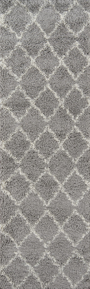 Momeni Maya MAY-2 Machine Made Contemporary Geometric Indoor Area Rug Grey 9'3" x 12'6" MAYA0MAY-2GRY93C6