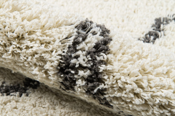 Momeni Maya MAY-2 Machine Made Contemporary Geometric Indoor Area Rug Ivory 9'3" x 12'6" MAYA0MAY-2IVY93C6