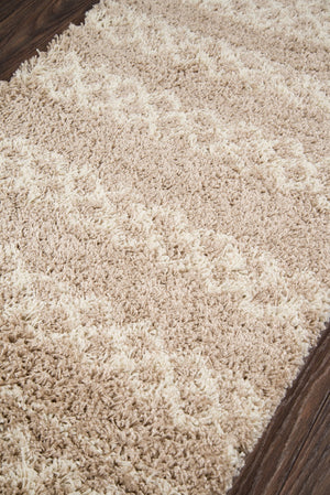 Momeni Maya MAY-3 Machine Made Contemporary Geometric Indoor Area Rug Beige 9'3" x 12'6" MAYA0MAY-3BGE93C6