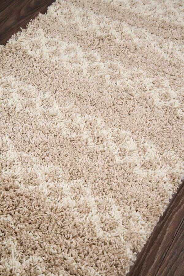 Momeni Maya MAY-3 Machine Made Contemporary Geometric Indoor Area Rug Beige 9'3" x 12'6" MAYA0MAY-3BGE93C6