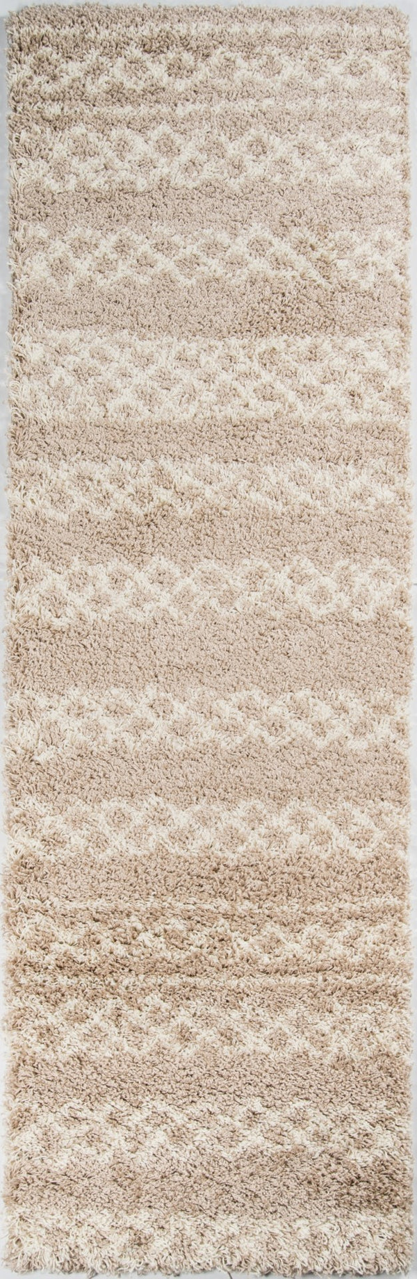 Momeni Maya MAY-3 Machine Made Contemporary Geometric Indoor Area Rug Beige 9'3" x 12'6" MAYA0MAY-3BGE93C6