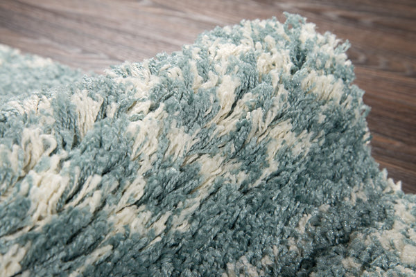 Momeni Maya MAY-3 Machine Made Contemporary Geometric Indoor Area Rug Blue 9'3" x 12'6" MAYA0MAY-3BLU93C6