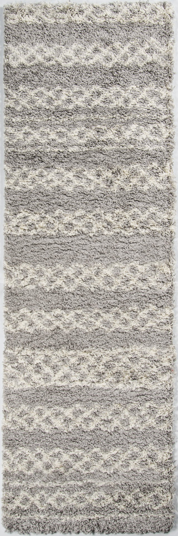 Momeni Maya MAY-3 Machine Made Contemporary Geometric Indoor Area Rug Grey 9'3" x 12'6" MAYA0MAY-3GRY93C6