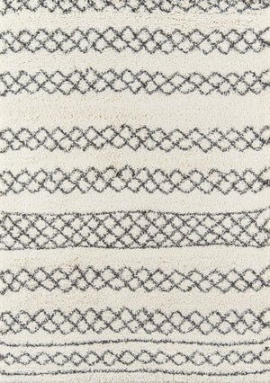 Momeni Maya MAY-3 Machine Made Contemporary Geometric Indoor Area Rug Ivory 9'3" x 12'6" MAYA0MAY-3IVY93C6