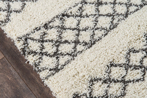 Momeni Maya MAY-3 Machine Made Contemporary Geometric Indoor Area Rug Ivory 9'3" x 12'6" MAYA0MAY-3IVY93C6