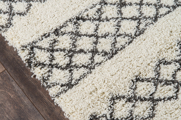 Momeni Maya MAY-3 Machine Made Contemporary Geometric Indoor Area Rug Ivory 9'3" x 12'6" MAYA0MAY-3IVY93C6