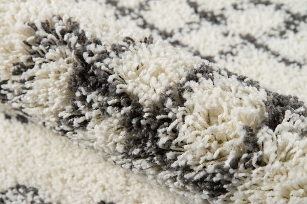 Momeni Maya MAY-3 Machine Made Contemporary Geometric Indoor Area Rug Ivory 9'3" x 12'6" MAYA0MAY-3IVY93C6