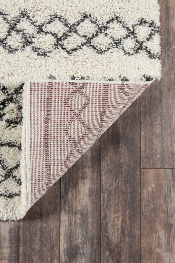 Momeni Maya MAY-3 Machine Made Contemporary Geometric Indoor Area Rug Ivory 9'3" x 12'6" MAYA0MAY-3IVY93C6