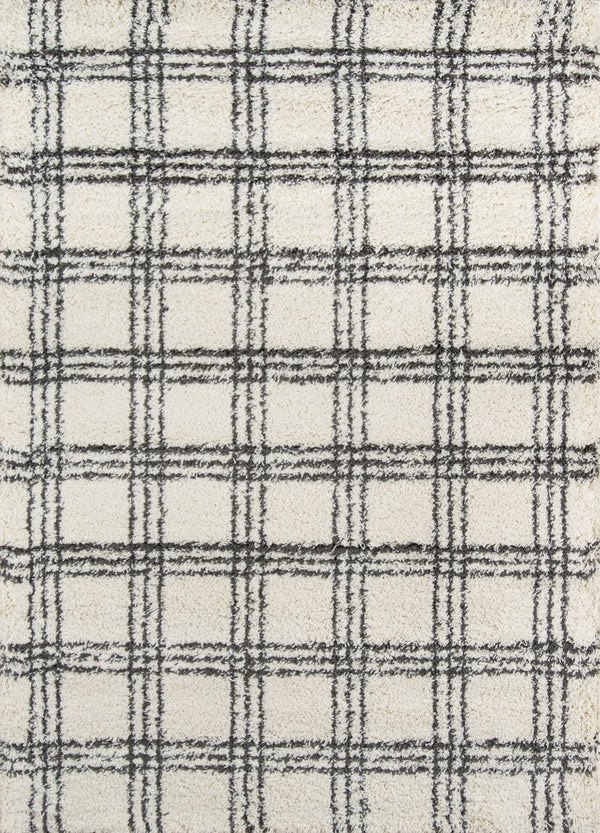 Momeni Maya MAY-4 Machine Made Contemporary Geometric Indoor Area Rug Ivory 9'3" x 12'6" MAYA0MAY-4IVY93C6