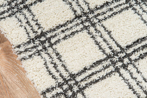 Momeni Maya MAY-4 Machine Made Contemporary Geometric Indoor Area Rug Ivory 9'3" x 12'6" MAYA0MAY-4IVY93C6