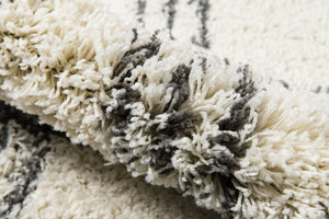 Momeni Maya MAY-4 Machine Made Contemporary Geometric Indoor Area Rug Ivory 9'3" x 12'6" MAYA0MAY-4IVY93C6