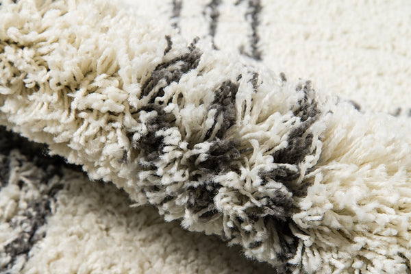 Momeni Maya MAY-4 Machine Made Contemporary Geometric Indoor Area Rug Ivory 9'3" x 12'6" MAYA0MAY-4IVY93C6