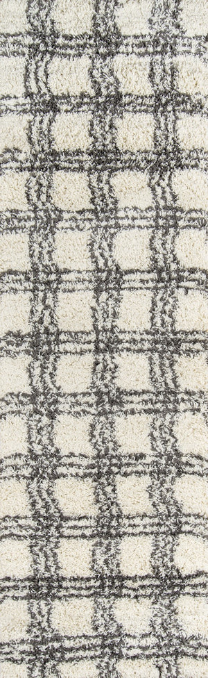 Momeni Maya MAY-4 Machine Made Contemporary Geometric Indoor Area Rug Ivory 9'3" x 12'6" MAYA0MAY-4IVY93C6