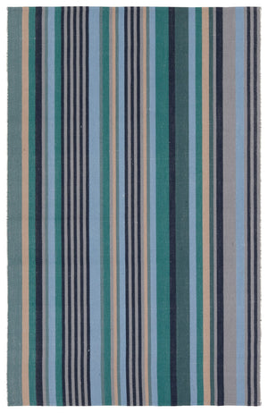 Jaipur Living Mazarro Sergio MAZ02 Handwoven Handmade Indoor Coastal Rug Teal 9' x 12'
