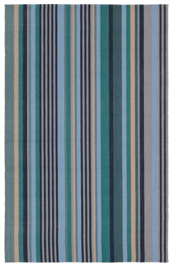 Jaipur Living Mazarro Sergio MAZ02 Handwoven Handmade Indoor Coastal Rug Teal 9' x 12'