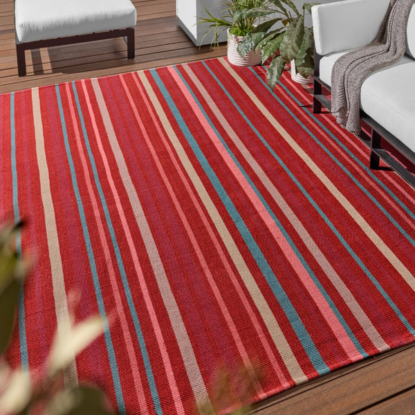 Jaipur Living Mazarro Viviana MAZ04 Handwoven Handmade Indoor Coastal Rug Red 9' x 12'