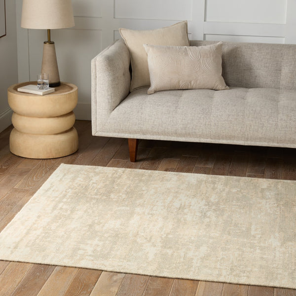Jaipur Living Malibu by Barclay Butera Retreat Barclay Butera MBB06 Handwoven 50% Wool 50% Viscose Abstract Area Rug Cream 50% Wool 50% Viscose RUG155941