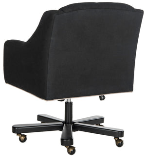 Safavieh Salazar Office Chair  Black / Taupe Birchwood MCR4210A