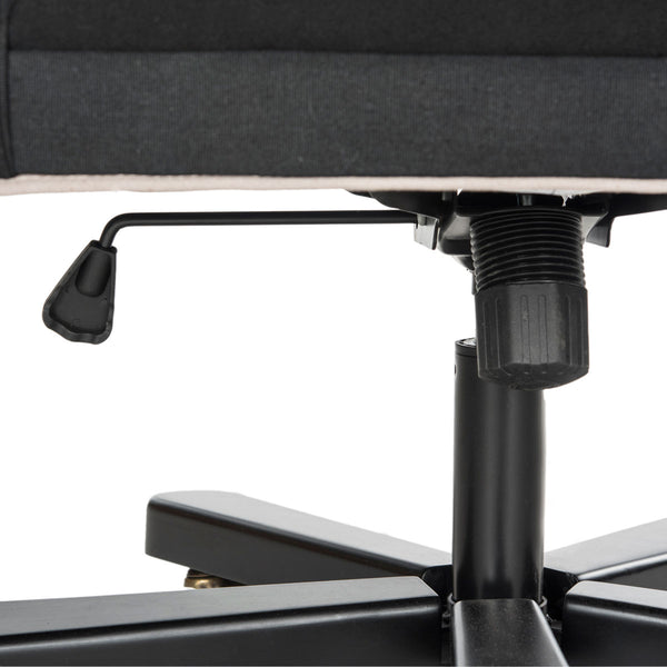 Safavieh Salazar Office Chair  Black / Taupe Birchwood MCR4210A