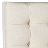 Safavieh Lamar Wheat Tufted Headboard Wheat Fabric/Wood/Metal MCR4625G-F