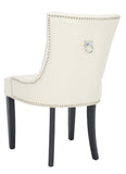 Safavieh Harlow 19''H Tufted Ring Chair (Set Of 2) Silver Nail Heads  MCR4716B-SET2