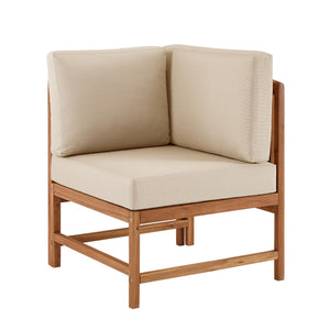 Walker Edison Midland Modern/Contemporary Midland Wood Patio Corner Sectional MDODSECBR