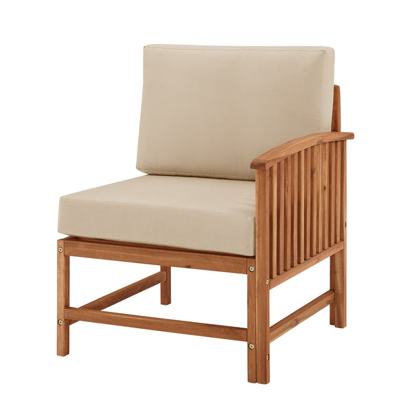 Walker Edison Midland Modern/Contemporary Midland Wood Patio Right Arm Sectional MDODSERABR