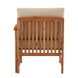 Walker Edison Midland Modern/Contemporary Midland Wood Patio Right Arm Sectional MDODSERABR