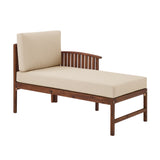 Walker Edison Midland Modern/Contemporary Midland Wood Patio Right Arm Chaise MDODSERACDB