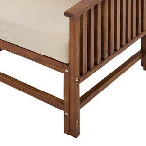 Walker Edison Midland Modern/Contemporary Midland Wood Patio Right Arm Sectional MDODSERADB
