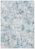 Meadow 500 Meadow 583 Contemporary Power Loomed 75% Polypropylene + 25% Polyester Rug Grey / Blue