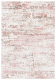 Meadow 500 Meadow 585 Contemporary Power Loomed 75% Polypropylene + 25% Polyester Rug Beige / Pink