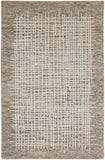 Maddox Modern Tufted Architectural Accent Rug, Pebble Tan/Ivory, 2ft x 3ft