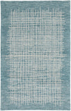 Maddox Modern Tufted Architectural Rug, Teal/Stillwater Blue, 2ft x 3ft