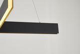 Bethel Black LED Chandelier in Metal & Acrylic