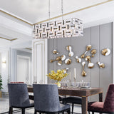 Bethel Chrome Chandelier in Metal & Crystal