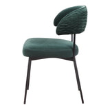 Moe's Home Dolce Dining Chair Green Velvet