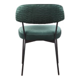 Moe's Home Dolce Dining Chair Green Velvet