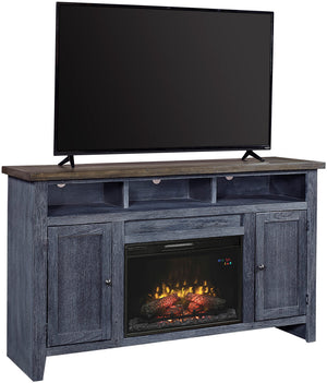 Aspenhome Eastport Farmhouse 65" Fireplace Console with 2 Doors ME1901-MBL