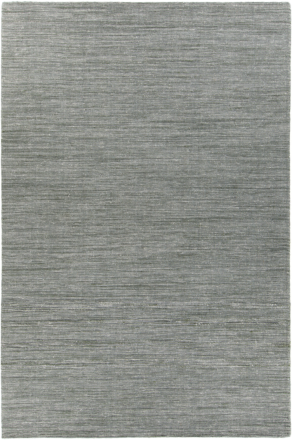 Chandra Rugs Medona 75% Wool + 25% Polyester Hand-Woven Contemporary Rug Grey/Green 9' x 13'