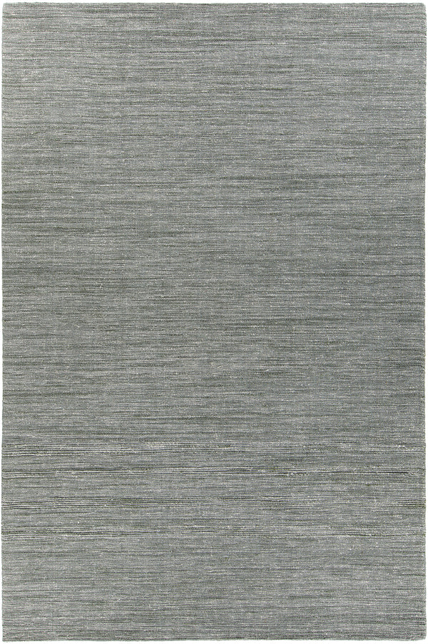 Chandra Rugs Medona 75% Wool + 25% Polyester Hand-Woven Contemporary Rug Grey/Green 9' x 13'