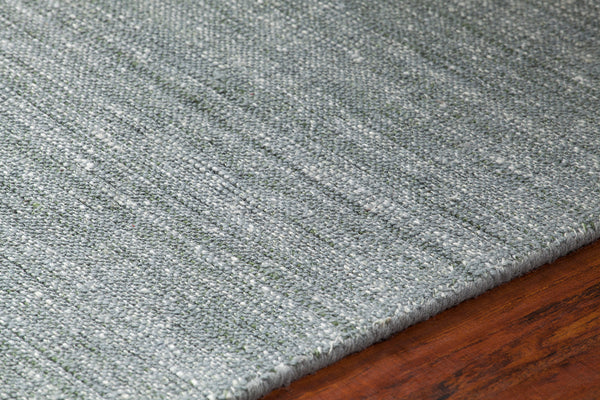 Chandra Rugs Medona 75% Wool + 25% Polyester Hand-Woven Contemporary Rug Grey/Green 9' x 13'