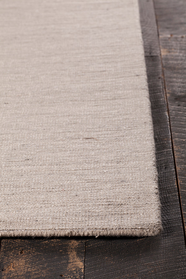 Chandra Rugs Medona 75% Wool + 25% Polyester Hand-Woven Contemporary Rug Sand/Silver 9' x 13'