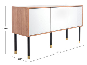 Oakley Media Stand in Natural / White