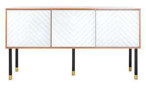 Oakley Media Stand in Natural / White