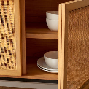 Safavieh Zadie 2 Shelf Rattan Sideboard MED5010C