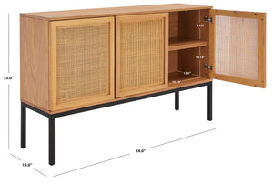 Safavieh Zadie 2 Shelf Rattan Sideboard MED5010C