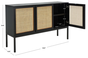 Safavieh Zadie 2 Shelf Rattan Sideboard MED5010D