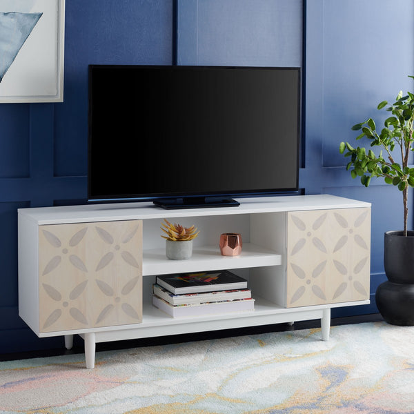 Safavieh Faye 3 Shelf Patterned Media Stand MED5011A
