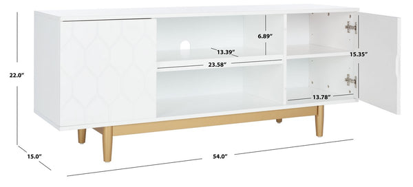 Safavieh Kit 3 Shelf Patterned Media Stand MED5013A
